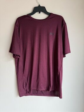 NWT Under Armour Men’s Short Sleeve Athletic Tee - Maroon Tech Vent Large